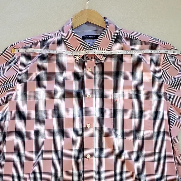 XL NAUTICA CLASSIC FIT WRINKLE RESISTANT PLAID SHIRT - Picture 7 of 9